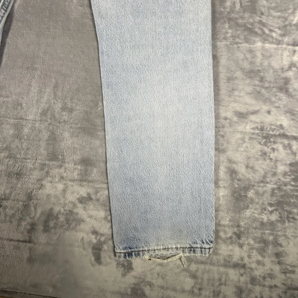 Vtg Levi's 505 Orange Tab Jeans Men's 34x32 Fit 34x31 Light Wash Distressed 90's